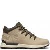 TIMBERLAND MENS MID LACE ANKLE BOOT - LIGHT BEIGE NUBUCK